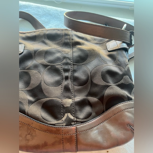 Coach Signature Duffle Shoulder Crossbody Purse - Picture 10 of 12